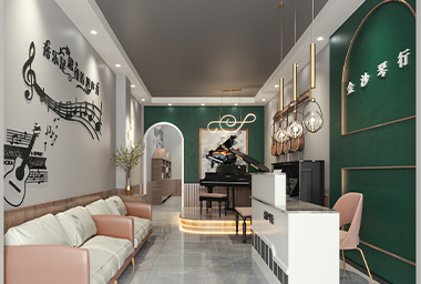 富阳琴行装修设计_案例效果图
