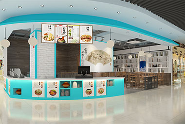 富阳酸辣粉店装修设计_案例效果图