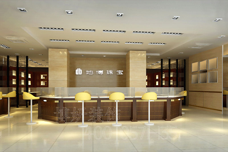 品牌珠宝店装修设计,珠宝店案例效果图